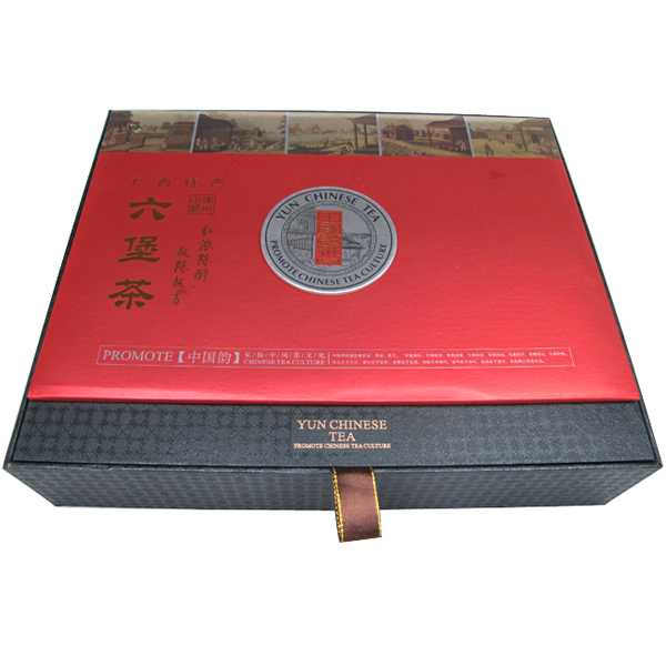 【广西特产】六堡茶 六堡石崖茶饼礼盒 