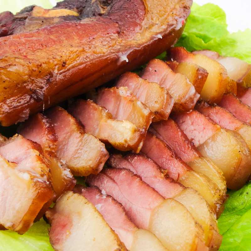 广西土特产三江丹州烟熏腊肉 土猪肉熏肉 腊味 农家五花腊肉